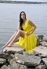 Ukrainian mail order bride Anna from Nikolaev with black hair and blue eye color - image 3