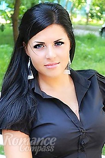 Ukrainian mail order bride Irina from Odessa with brunette hair and blue eye color - image 1