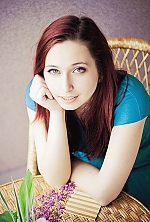 Ukrainian mail order bride Anna from Sieverodonetsk with red hair and green eye color - image 2