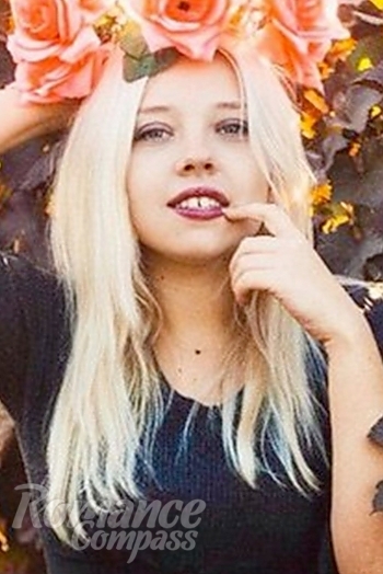 Ukrainian mail order bride Ekaterina from Odessa with blonde hair and black eye color - image 1