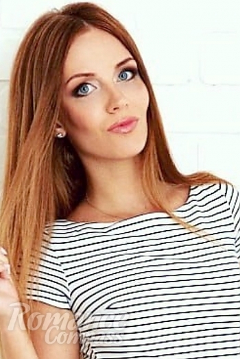 Ukrainian mail order bride Natalia from Kiev with red hair and blue eye color - image 1