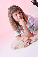 Ukrainian mail order bride Khrystyna from Ternopol with light brown hair and green eye color - image 3