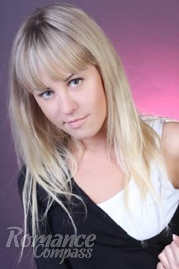 Ukrainian mail order bride Ilona from Dnipro with blonde hair and blue eye color - image 1