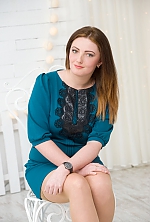 Ukrainian mail order bride Inna from Poltava with light brown hair and green eye color - image 3