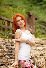 Ukrainian mail order bride Anastasia from Tavriysk with red hair and blue eye color - image 3