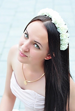 Ukrainian mail order bride Iryna from Dubno with brunette hair and green eye color - image 2