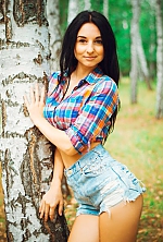 Ukrainian mail order bride Anastasia from Izum with black hair and green eye color - image 4