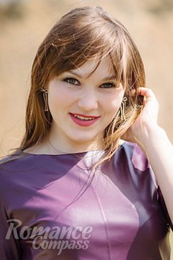Ukrainian mail order bride Valentina from Nikolaev with light brown hair and grey eye color - image 1