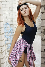 Ukrainian mail order bride Irina from Nikolaev with red hair and green eye color - image 3
