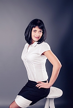 Ukrainian mail order bride Anna from Poltava with black hair and green eye color - image 4