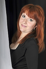 Ukrainian mail order bride Anna from Kharkov with red hair and green eye color - image 3
