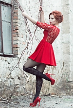 Ukrainian mail order bride Karina from Nikolayev with red hair and green eye color - image 6