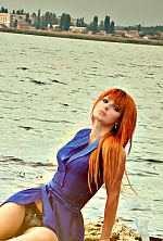 Ukrainian mail order bride Oksana from Nikolaev with red hair and green eye color - image 6