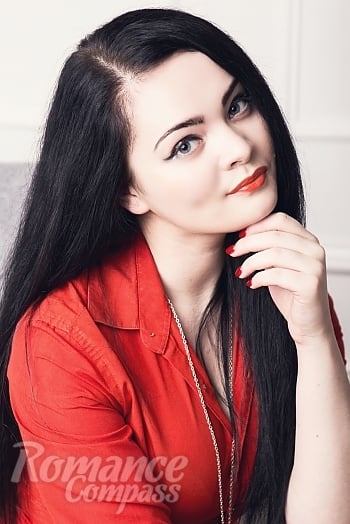Ukrainian mail order bride Jana from Vinnitsa with black hair and brown eye color - image 1