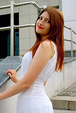 Ukrainian mail order bride Anna from Zaporojye with red hair and green eye color - image 3