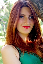 Ukrainian mail order bride Anna from Zaporojye with red hair and green eye color - image 2
