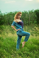 Ukrainian mail order bride Alla from Nikolaev with red hair and green eye color - image 5