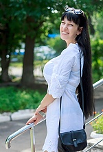 Ukrainian mail order bride Lilia from Dnipro with black hair and green eye color - image 3