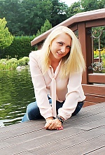 Ukrainian mail order bride Nastya from Kiev with blonde hair and blue eye color - image 6