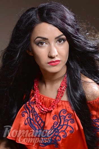 Ukrainian mail order bride Anastasia from Odessa with black hair and brown eye color - image 1