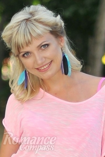 Ukrainian mail order bride Irina from Zhitomir with blonde hair and blue eye color - image 1
