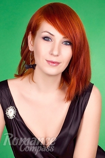 Ukrainian mail order bride Natalliya from Mariupol with red hair and green eye color - image 1