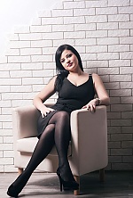 Ukrainian mail order bride Alina from Kramatorsk with black hair and green eye color - image 7