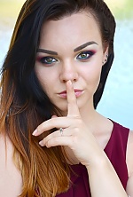 Ukrainian mail order bride Anastasia from Kiev with brunette hair and green eye color - image 3