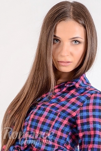 Ukrainian mail order bride Svetlana from Kharkov with light brown hair and blue eye color - image 1