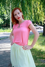 Ukrainian mail order bride Yulia from Kiev with red hair and blue eye color - image 2