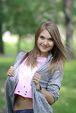 Ukrainian mail order bride Anna from Kiev with light brown hair and blue eye color - image 3