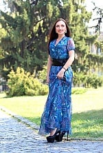 Ukrainian mail order bride Alina from Kyiv with brunette hair and blue eye color - image 5