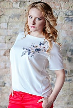 Ukrainian mail order bride Galina from Kiev with blonde hair and green eye color - image 6