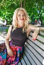 Ukrainian mail order bride Oksana from Kiev with blonde hair and green eye color - image 3