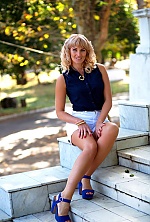 Ukrainian mail order bride Natalia from Odessa with blonde hair and blue eye color - image 3
