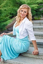 Ukrainian mail order bride Galina from Kiev with blonde hair and blue eye color - image 4