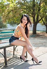 Ukrainian mail order bride Anna from Nikolaev with black hair and green eye color - image 2