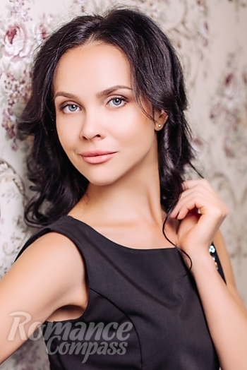 Ukrainian mail order bride Margo from Dnipro with black hair and grey eye color - image 1