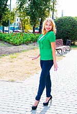 Ukrainian mail order bride Oksana from Kharkov with blonde hair and green eye color - image 2