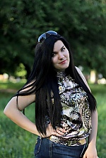Ukrainian mail order bride Karina from Kharkov with black hair and hazel eye color - image 5