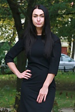 Ukrainian mail order bride Katya from Zaporozhye with black hair and green eye color - image 2