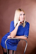 Ukrainian mail order bride Viktoria from Nova Kachovka with blonde hair and blue eye color - image 3