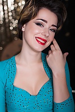 Ukrainian mail order bride Tamila from Nikolaev with brunette hair and green eye color - image 24