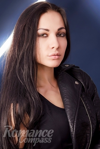 Ukrainian mail order bride Angelina from Odessa with black hair and brown eye color - image 1