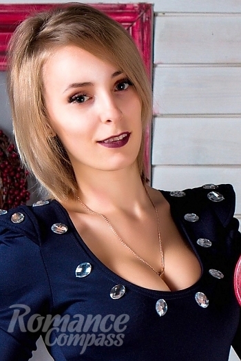 Ukrainian mail order bride Liliya from Kharkov with blonde hair and blue eye color - image 1