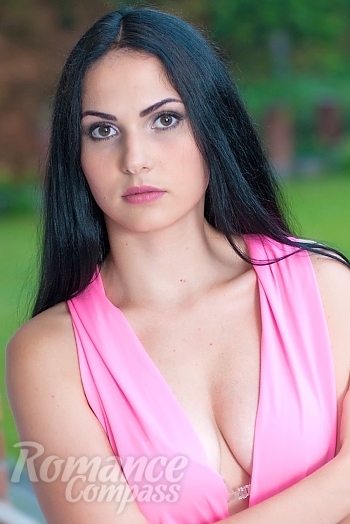 Ukrainian mail order bride Anna from Poltava with black hair and brown eye color - image 1