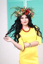 Ukrainian mail order bride Olena from Kiev with black hair and green eye color - image 6
