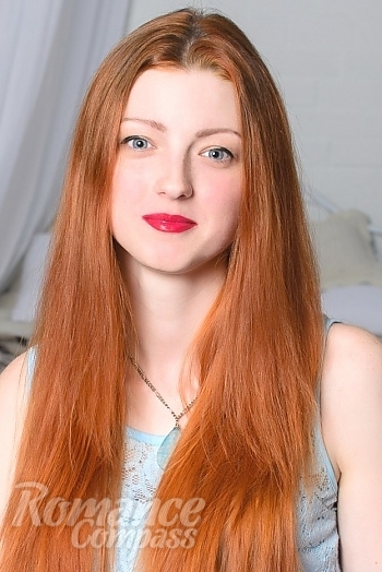 Ukrainian mail order bride Ekaterina from Nikolaev with red hair and blue eye color - image 1