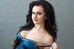 Ukrainian mail order bride Anastasia from Kiev with black hair and green eye color - image 3
