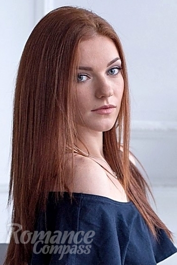 Ukrainian mail order bride Victoriya from Dnipro with red hair and blue eye color - image 1